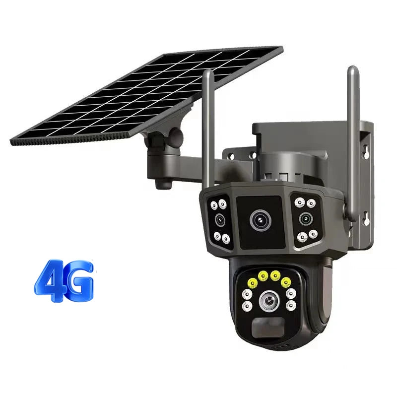 Solar 4K Dual Lens Outdoor Closed-Circuit Security Camera